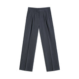 Jinquedai men鈥檚 outfits Myq Draping Straight Suit Pants Men's Spring and Summer Loose Wide-Leg Pants Korean Style Trendy Mopping Casual Pants mysite