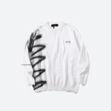 Jinquedai Grunge Spray Paint Distressed Knitted Sweater Jinquedai