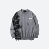 Jinquedai Grunge Spray Paint Distressed Knitted Sweater Jinquedai