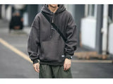 Plus Size Harajuku High Quality Thin Fleece Hoodie Japanese Streetwear Hip Hop Sweatshirt Men Clothing Korean Couple Pullover