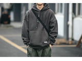 Plus Size Harajuku High Quality Thin Fleece Hoodie Japanese Streetwear Hip Hop Sweatshirt Men Clothing Korean Couple Pullover