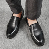 Luxurious Men Dress Shoes  Inner High Loafers Men Shoes Casual Shoe Man Fit Classic Party British Men's Height-increasing Shoes jinquedai
