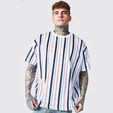 Jinquedai outfits for men 2024 3DT T-shirt Casual Men's T-shirt Short Sleeve 3D Printed T-shirt Simple Striped jinquedai