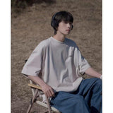 Jinquedai tomboy outfit Japanese Hong Kong Style Casual All-Matching Ins Fashion Brand High Street Niche Handsome Loose Men's Summer Short-Sleeved T-shirt Top jinquedai