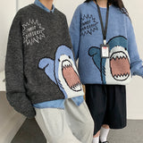 Jinquedai sweater French Style Couple Clothes Niche Design Sense Autumn Clothes Cartoon Cute Pullover Women's Loose Autumn and Winter Outer Wear jinquedai