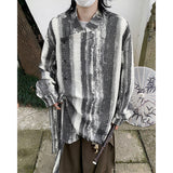 Jinquedai masc outfits 24 Spring and Summer Men's Blooming New Chinese Oblique Placket Shirt jinquedai