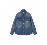 Jinquedai carhartt jacket outfit New Heavy Washed Pocket Workwear Denim Shirt Loose American Retro Coat Jacket jinquedai