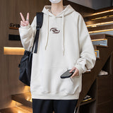 Jinquedai fall outfits men Hooded Sweater Men's Spring and Autumn Youth Contrast Color Stitching Clothes Trendy Handsome Junior High School Coat jinquedai