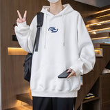 Jinquedai fall outfits men Hooded Sweater Men's Spring and Autumn Youth Contrast Color Stitching Clothes Trendy Handsome Junior High School Coat jinquedai
