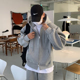 Jinquedai boy outfits Early Autumn Black Hooded Sweater Coat Men's Casual Pants Ankle-Tied Pants Suit Loose American Korean Style Dongdaemun jinquedai