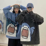 Jinquedai sweater French Style Couple Clothes Niche Design Sense Autumn Clothes Cartoon Cute Pullover Women's Loose Autumn and Winter Outer Wear jinquedai