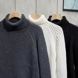 Jinquedai fall outfits men Turtleneck Sweater Men's Korean-Style Loose Winter New Men's Inner Wear Thickened Pullover Knitted Bottoming Shirt Woolen Clothes jinquedai