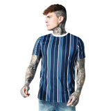 Jinquedai outfits for men 2024 3DT T-shirt Casual Men's T-shirt Short Sleeve 3D Printed T-shirt Simple Striped jinquedai