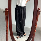 Jinquedai High Waist Wide Leg Pants Drape Trousers Men's 2024 Spring New Casual Pants Slit Pants Men Male Vintage Fashion Harem Retro jinquedai