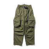 Jinquedai  Baggy Black Cargo Pants Men American Oversize Khaki Cargo Trousers Male Pocket Loose Casual Hip Hop jinquedai