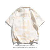 New Spring Summer Tie Dye Print Beach Cloth High Streetwear Men Short Sleeve Shirts Unisex Women Tees Couple T-Shirt Casual Chic jinquedai