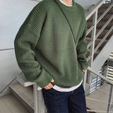 Korean Fashion Sweaters Men Autumn Solid Color Wool Sweaters Slim Fit Men Street Wear Mens Clothes Knitted Sweater Men Pullovers jinquedai