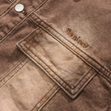 Jinquedai Streetwear Classic Style Men's Vintage Denim Jacket Spring Autumn High Street Stretch Casual Jeans Coat Male Brand Clothes jinquedai