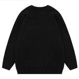Hip Hop Oversized Ugly Knitted Sweaters Men Harajuku Eye Pattern Embroidery Jumper Retro Casual Loose O-Neck Y2K Pullover Unisex jinquedai