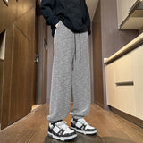 Jinquedai Street wear Striped Sweatpants Men 2024 Spring New Casual Straight Harem Pants Men Korean Hip Hop Track Pants Plus Size 5XL-M jinquedai