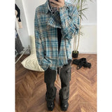 Shirts Men Youthful Vintage European Style Spring Daily High Street Fashion Cozy All-match Turn-down Colllar Couple Students New jinquedai