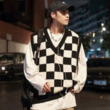 Jinquedai Cropped Sweater Man V Neck Short Waistcoat Knitwear Knit Vests for Men New In Designer Y2k High Quality Autumnr and Winter Cheap