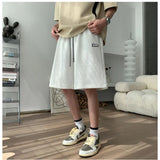 Jinquedai American High Street Oversize Basketball Shorts for Men's Summer Wide Leg Casual Shorts jinquedai