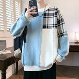 Jinquedai Pull Homme New Fall Winter High End Luxury Wool Sweater Men Korean Fashion Plaid Pullovers Thick Warm Mens Christmas Jumper jinquedai