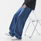 New Baggy Jeans Men's Streetwear Harajuku Fashion Casual Wide-leg Trousers Japanese Simple Male Jeans Denim Pants jinquedai