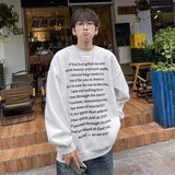 American Vintage Letter Print Sweatshirts Men Loose Oversized O Neck Sweatshirt Tops Korean Fashion Harajuku Streetwear Hoodie jinquedai