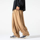 Jinquedai Korean Style 5 Colors Men Pants Oversized Wide-Leg Trousers Baggy Straight High Waist Casual Sports Jogging Pant Yoga jinquedai