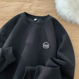 Jinquedai  Harajuku Cute Dog Graphic Sweatshirt 9 Colours Waffle Fabric Long Sleeve Sweatshirts Casual Comfortable Male O-neck Pullover jinquedai