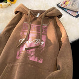 Over Size Washed Hoodies Fall New Fashion Brand Letter Graphic Men's Hoodie Sweatshirt Gothic Streetwear Unisex Hooded Pullovers jinquedai