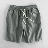 Jinquedai Men Summer Cotton Linen Shorts Japan Candy Color Beach Holiday Home Male Simple Casual Slim Fit Harajuku Soft Thin Shorts Pants jinquedai