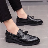 Fashion Shoe Office Shoes for Men Casual Shoes Breathable Leather Loafers Driving Moccasins Comfortable Slip on Three Color jinquedai