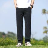 Jinquedai Summer Thin Lyocell Youth Wide-Leg Pants, Baggy Straight Trousers, Trendy and Comfortable Casual Pants jinquedai