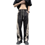 Jinquedai  Parachute Cargo Pants Men Patchwork Zipper Loose Casual Trousers Male Summer Hip Hop Spliced 5 XL jinquedai