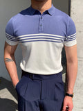 Jinquedai Summer Men Fashion Polo Shirts Short Sleeve Turn-down Collar Patchwork Casual Polos Mens Clothing Male Tops Pullover Streetwear jinquedai