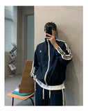 Trendy Brand Men's Casual Sports Suit  Spring And Autumn New High-end Handsome Jacket Fashionable Tracksuit Kanye Y2k Tops jinquedai