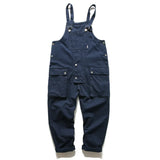 Jinquedai 2024 Spring Summer Trendy Overalls Romper Unisex Jumpsuits Fashion Patchs Pocket Straps Sleeveless Pants Playsuits Men Clothes jinquedai