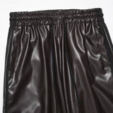 Jinquedai 2024 New Men's Spring Autumn Loose Straight Casual Mopping Sense Wide-leg Sports Pants High Street Style Leather Pants jinquedai