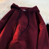 Hybskr Steel Stamp Printed Hooded Shirt Men Baggy Fashion Drawstring Front Pocket Pullover Hoody Oversize Male Hip Hop Hoodies jinquedai