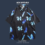 Jinquedai  Hawaiian Shirt for Men Summer Beach Short Sleeve Button Down Shirts Relaxed Fit Vacation Cuban Blouses Floral Print Shirts jinquedai