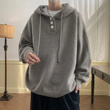 Hooded large size sweater men's spring and autumn Japanese retro lazy coat oversize hooded sweatshirt sweatshirts promo hoodie jinquedai