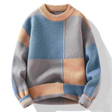 Jinquedai Round Collar Crewneck Long Sleeve Thick Knitwear Original Autumnr and Winter Pullover Man Casual Y2k Knitted Sweaters for Men jinquedai