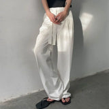 Jinquedai High Waist Wide Leg Pants Drape Trousers Men's 2024 Spring New Casual Pants Slit Pants Men Male Vintage Fashion Harem Retro jinquedai