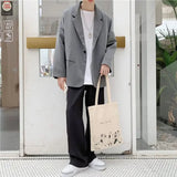 Jinquedai  Coat Men's Suit Jackets Black Chinese Male Blazer Single Breasted Elegant Fashion Classic Simple Original Fashionable New jinquedai
