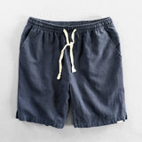 Jinquedai Men Summer Cotton Linen Shorts Japan Candy Color Beach Holiday Home Male Simple Casual Slim Fit Harajuku Soft Thin Shorts Pants jinquedai