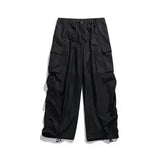 Japanese Wide Leg Cargo Pants Men Vintage Oversize Cargo Trousers Male Loose Casual Streetwear Hip Hop Pocket Autumn jinquedai