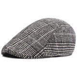 Jinquedai Fashion New Men's Casual Newsboy Hat Spring and Autumn Retro Beret Hat Wild Casual Hats Unisex Wild Octagonal Cap Winter Hat